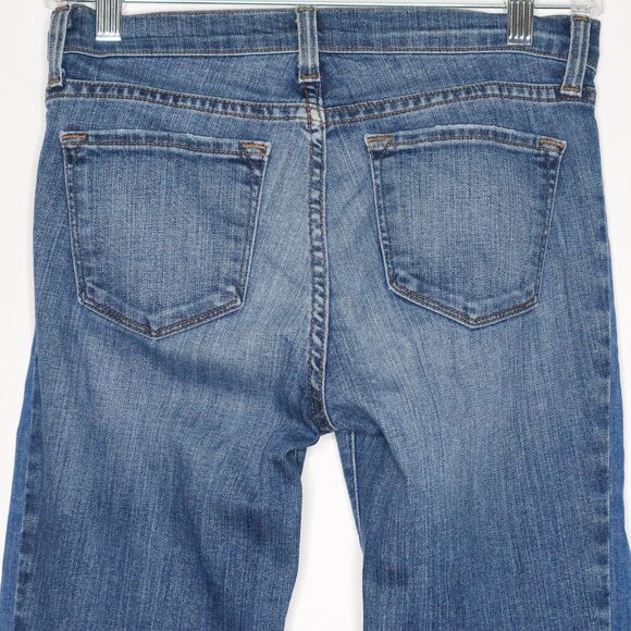 J Brand Jeans Size 26 Womens Blue Bliss Contrast Patchwork Stripe Flare 90's Y2K - Picture 11 of 12